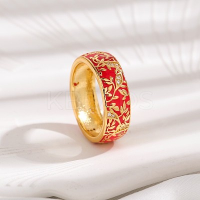 Brass Micro Pave Cubic Zirconia Finger Rings FS-WGFDCA6-03-1