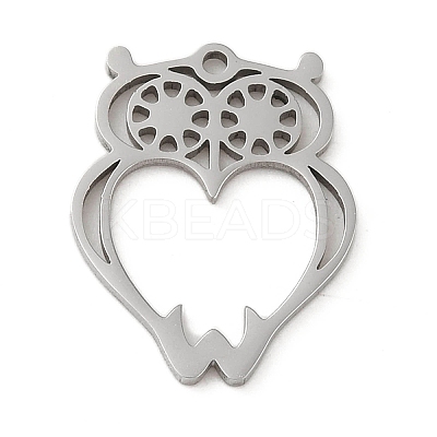 Non-Tarnish 5Pcs 201 Stainless Steel Pendants STAS-B064-06P-1