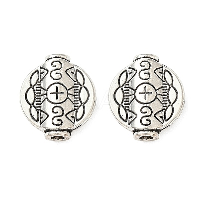 Tibetan Style Alloy Beads TIBEB-L008-04AS-1