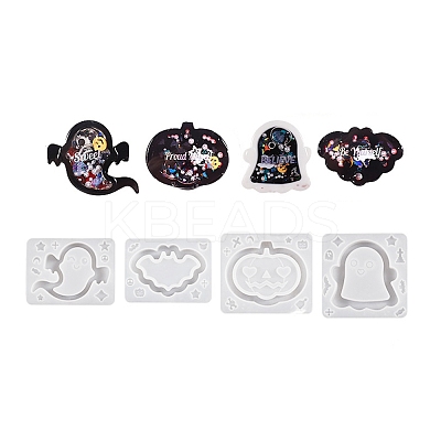 Halloween Theme Pumpkin/Bat/Ghost DIY Silicone Quicksand Molds LS-DIY-Q030-04B-1