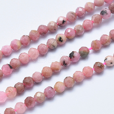 Natural Rhodonite Beads Strands G-E411-11B-2mm-1
