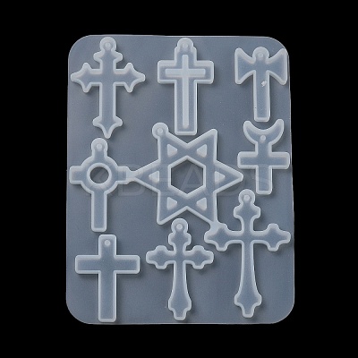 Star of David & Cross Pendant DIY Silicone Molds X1-SIMO-C012-05-1