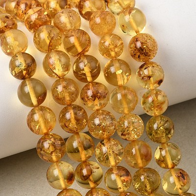 Natural Amber Beads Strands G-K376-H03-02-1