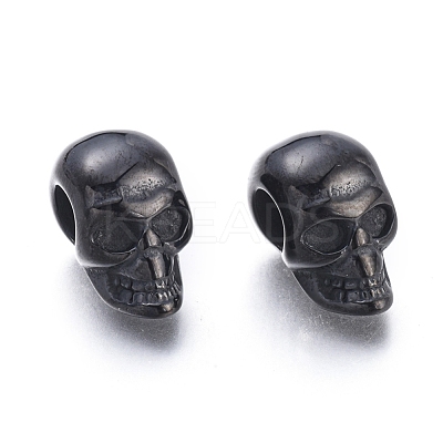Halloween Ion Plating(IP) 304 Stainless Steel European Beads STAS-F243-43B-1