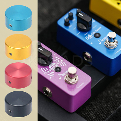 4 Box 4 Colors Alloy Guitar Pedal Switch Covers FIND-CN0002-23-1