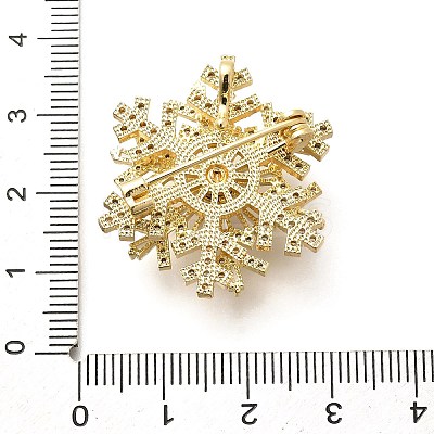Snowflake Rotatable Brooches for Women JEWB-B023-01G-1