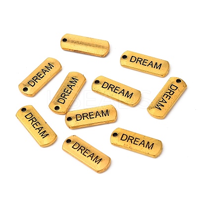 Tibetan Style Alloy Rectangle with Word Dream Pendants LS-TIBEP-Q043-065AG-RS-1