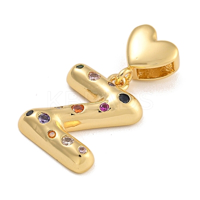 Brass Micro Pave Colorful Cubic Zirconia Pendants LS-KK-P281-01G-Z-1