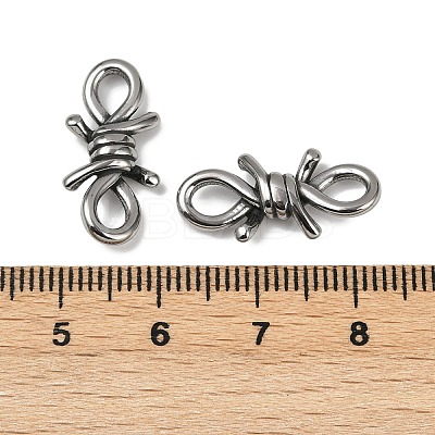 316 Surgical Stainless Steel Knot Connector Charms STAS-G349-09AS-01-1