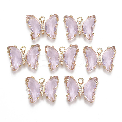 Glass Pendants LS-GLAA-T021-24G-1