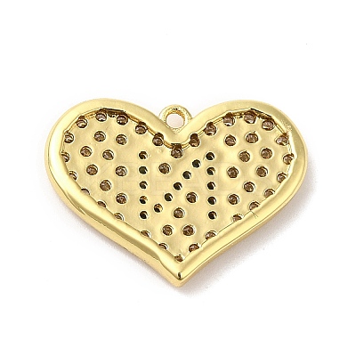 Brass Micro Pave Cubic Zirconia Pendants KK-Q772-10G-1