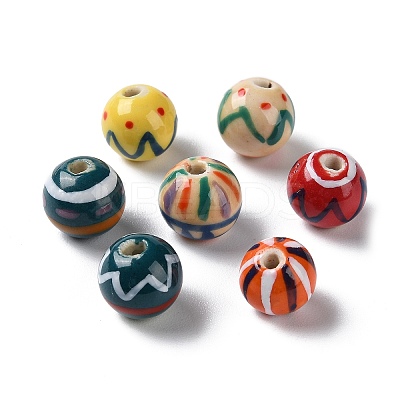 Handmade Porcelain Beads PORC-G011-02-1