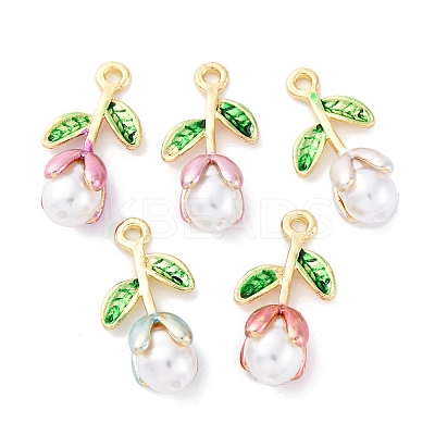 Alloy Enamel Pendants FIND-M060-22G-1