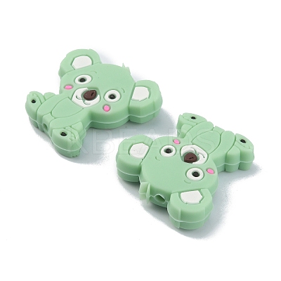 Food Grade Eco-Friendly Silicone Beads LS-SIL-WH0010-03F-1