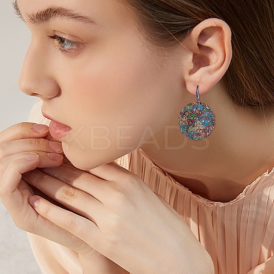 DIY Drop Leverback Earring Making Kit DIY-SZ0008-70-1