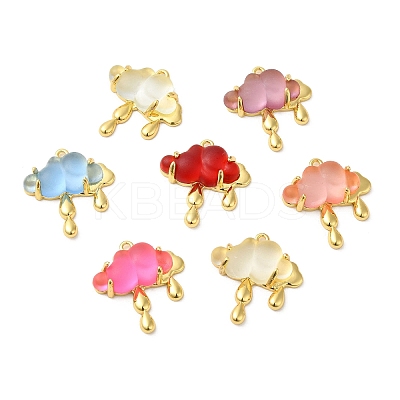 Translucent Resin Pendants KK-C023-04-1