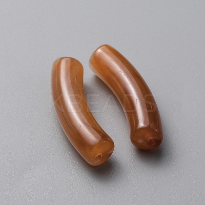 Opaque Acrylic Beads MACR-WH0007-83D-1