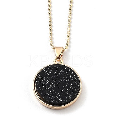Alloy Rhinestone Pendant Necklaces NJEW-H306-A01-G-1