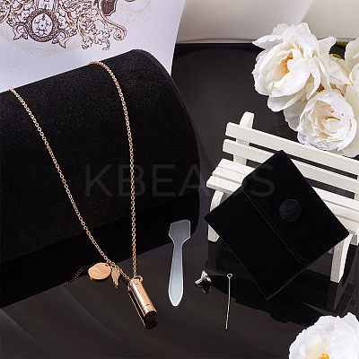 1Pc 304 Stainless Steel Column Urn Ashes Necklace DIY-TA0010-14A-1