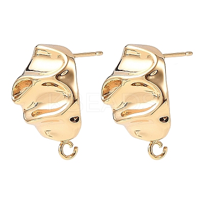 SHEGRACE Brass Stud Earring Findings XGRQ64124-870G-1