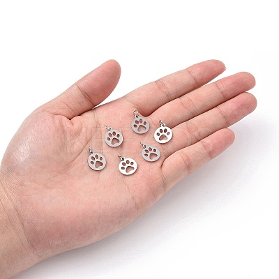 Non-Tarnish 304 Stainless Steel Pendants STAS-Q201-T455S-1
