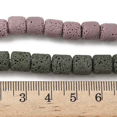 Handmade Porcelain Imitation Lava Rock Beads Strands PORC-P032-08M-1