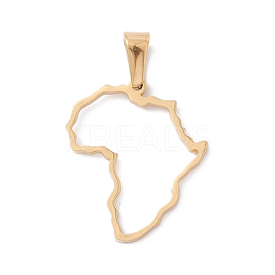 PVD Vacuum Plating 304 Stainless Steel Pendants X-STAS-G284-02G-1