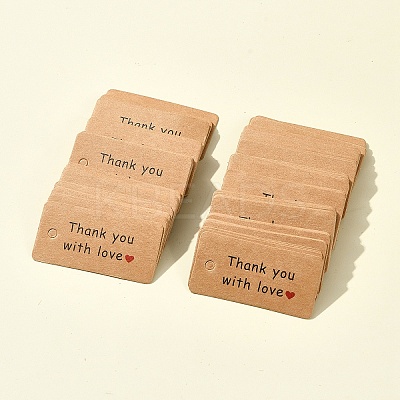 2 Sets 2 Styles Kraft Paper Word Printed Gift Tags CDIS-FS0001-20-1