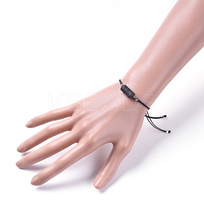 Unisex Adjustable Nylon Thread Cord Braided Beaded Bracelets BJEW-JB04714-1