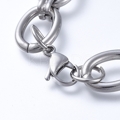 Tarnish Resistant 304 Stainless Steel Chain Bracelets BJEW-F407-01-P-1