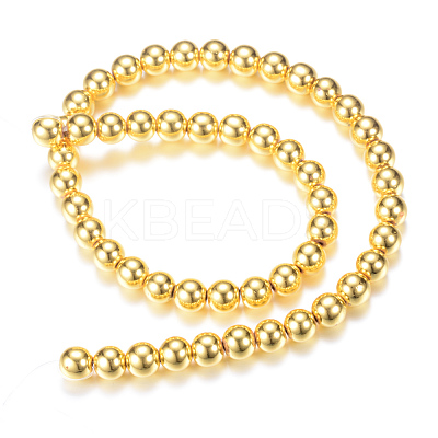 Electroplate Non-magnetic Synthetic Hematite Bead Strands X-G-Q466-4mm-01-1