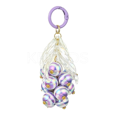 Resin Beaded Keychains HJEW-JM01065-1