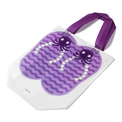 Summer Beach Theme Printed Flip Flops Non-Woven Reusable Folding Gift Bags with Handle ABAG-F009-E06-1