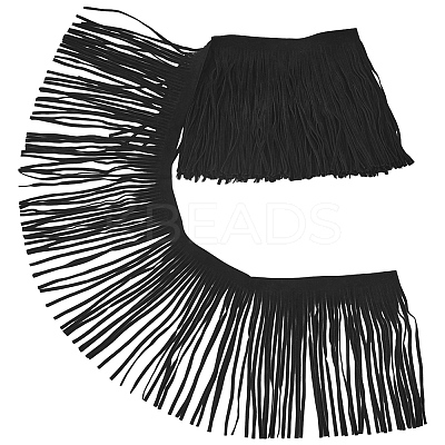 1Pc Suede Fabric Tassels Ribbon OCOR-GF0005-60B-01-1