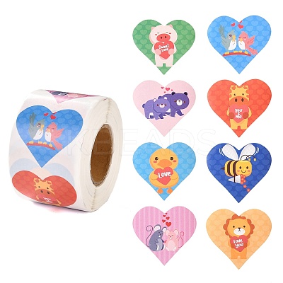 Valentine's Day Theme Paper Gift Tag Stickers LS-DIY-C007-01B-1