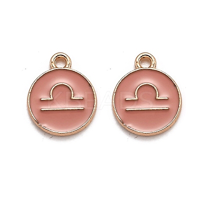 Alloy Enamel Pendants ENAM-S124-01B-11K-1
