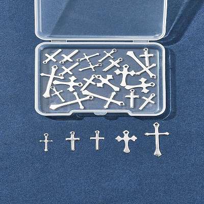 25Pcs 5 Styles Brass Pendants KK-FS0001-51S-1