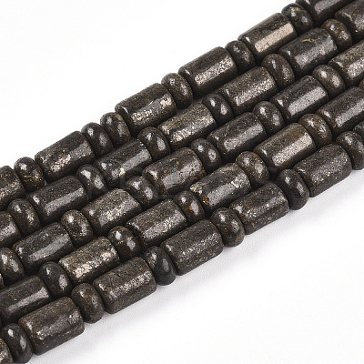 Natural Pyrite Beads Strands G-N346-03A-01-1