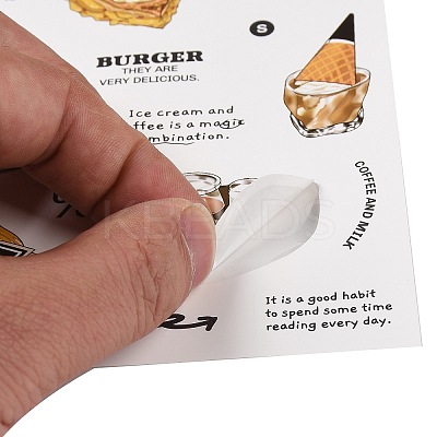 PET Tags
 Picture Stickers LS-AJEW-R098-02C-1