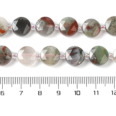 Natural Bloodstone Bead Strands G-C116-A06-01-1