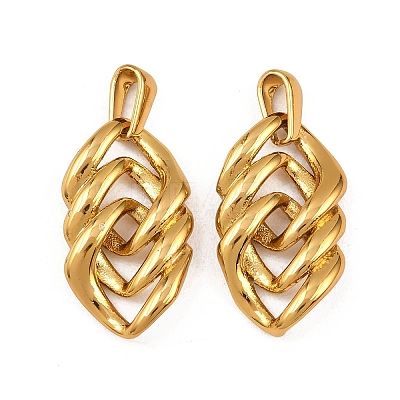 304 Stainless Steel Pendants STAS-P438-23G-1