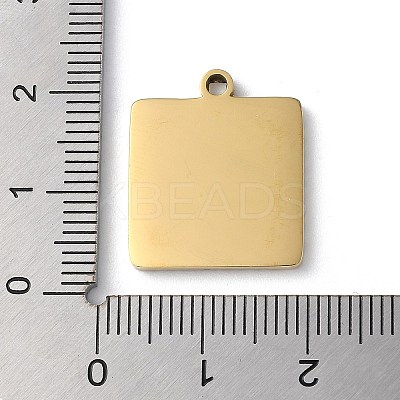 Ion Plating(IP) 304 Stainless Steel Pendants STAS-D025-03G-02-1