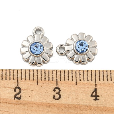 304 Stainless Steel Pendants STAS-L080-003P-04-1