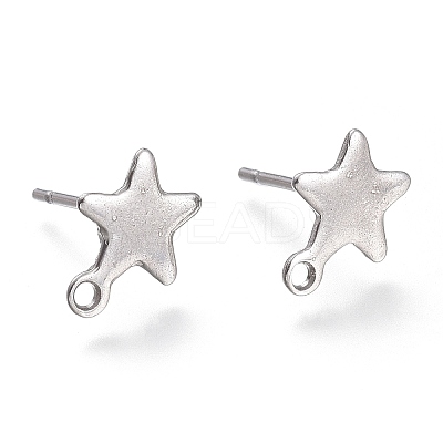 Non-Tarnish 304 Stainless Steel Stud Earring Findings LS-STAS-K212-05P-1