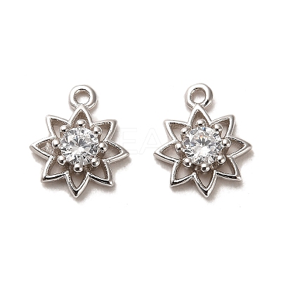 Rhodium Plated 925 Sterling Silver Pendant STER-H110-19P-1