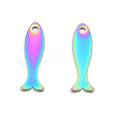 Ion Plating(IP) 201 Stainless Steel Charms STAS-N098-127M-1