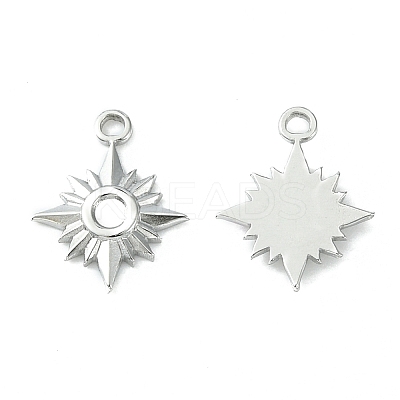 Non-Tarnish 304 Stainless Steel Pendant Cabochon Settings STAS-L269-071P-1