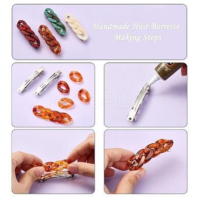 Hair Accessories Carbon Steel Hair Barrettes Finding PHAR-C009-02P-02-1