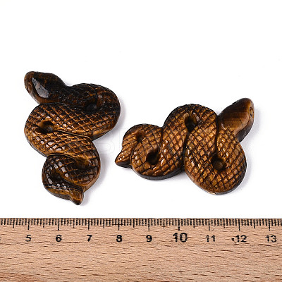 Natural Tiger Eye Cobra Display Decoration G-N348-05F-1