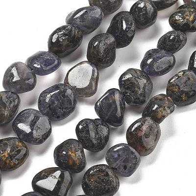 Natural Iolite Beads Strands G-C179-F06-01-1